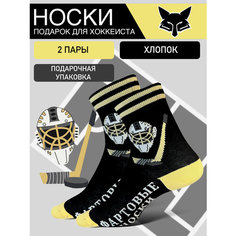 Носки FOX POWER, комплект, 2 пары, размер 36-40, черный