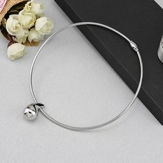 Серьги пусеты Greenbird, размер 44 мм, серебристый