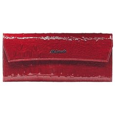 Кошелек malgrado, фактура лаковая, red