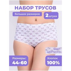 Трусы AL&IR Textile Ivanovo, комплект из 2 шт., размер 60, голубой