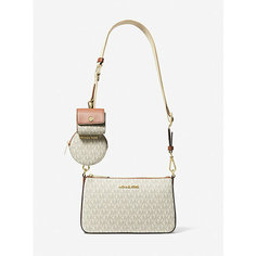 Сумка кросс-боди MICHAEL KORS, фактура зернистая, vanilla