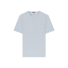 Футболка C.P. COMPANY Logo Print Pocket, размер S, голубой
