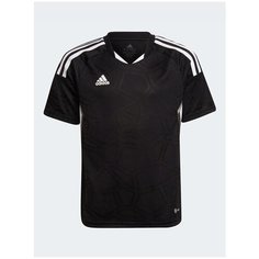 Футболка спортивная adidas, размер 128, black/white