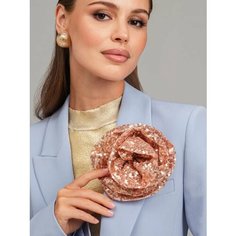 Брошь Elletri, золотой, розовый