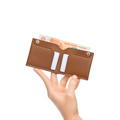 Портмоне Yuzhanini Goods, фактура гладкая, коричневый