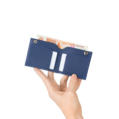 Портмоне Yuzhanini Goods, фактура гладкая, синий