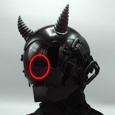 Маска киберпанка для косплея, прохладный черный шлем женщины, мужчины Marvel