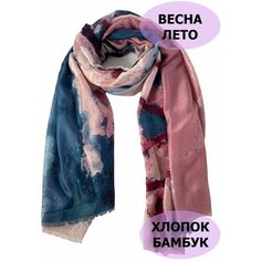 Шарф Florento для женщин,180х84 см, one size, коралловый