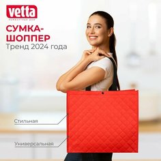 Сумка-баул Vetta, 17 л, 34х40х34 см, ручная кладь, красный