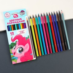 Цветные карандаши, 12 цветов, трехгранные, my little pony Hasbro