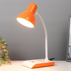 Настольная лампа джуниор e27 40вт оранжевый 16,5х13х44 см risalux