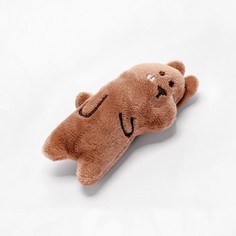 Игрушка для кошек с кошачьей мятой, 10 см, коричневая Пижон