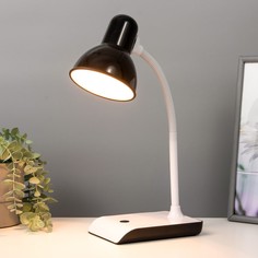 Настольная лампа джуниор e27 40 вт черный 16.5×13×44 см risalux