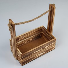 Кашпо деревянное 25.5×15×30 см Дарим красиво