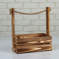Набор кашпо деревянных 2 в 1 (25.5×15×30; 20×12×23 см) Дарим красиво