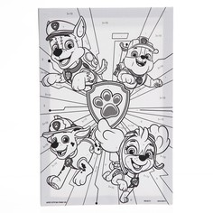 Картина по номерам для детей, 20х30 см, щенясий патруль PAW Patrol