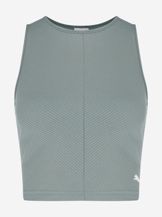 Майка женская PUMA Essentials Ribbed, Зеленый