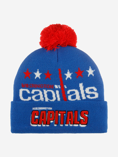 Шапка с помпоном MITCHELL NESS KTPCDX22016-WCABLUE Washington Capitals NHL (синий), Синий Mitchell&Ness