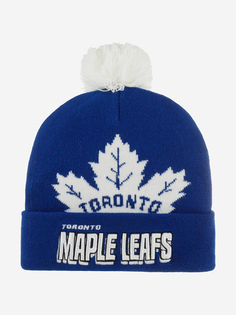Шапка с помпоном MITCHELL NESS KTPCDX22016-TMLBLUE Toronto Maple Leafs NHL (синий), Синий Mitchell&Ness