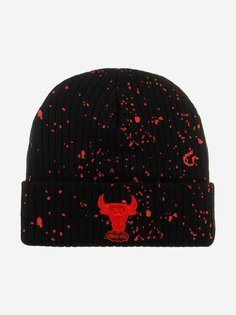Шапка с отворотом MITCHELL NESS HCFK5815-CBUYYPPPBLCK Chicago Bulls NBA (черный), Черный Mitchell&Ness