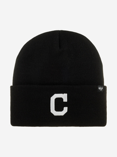Шапка с отворотом 47 BRAND B-HYMKR08ACE-BK Cleveland Indians MLB (черный), Черный 47