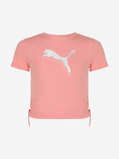 Футболка для девочек PUMA Metallic Knotted, Розовый