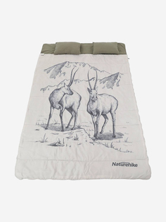 Спальный мешок Naturehike двухместный с подушкой NH21MSD06 Антилопа, Зеленый