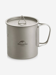 Кружка титановая Naturehike 20Cj Titanium Cup 600 ml NH20CJ005, Серый