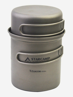 Титановый набор посуды STARCAMP 750 мл, Серый