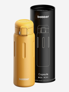Термокружка ваккумная Capsule 500 мл с закрытой питьевой системой, оранжевый, Оранжевый Bobber