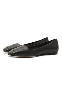 Кожаные балетки Kiton