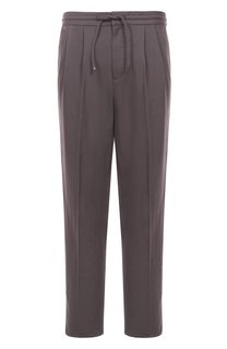 Брюки изо льна и хлопка Brunello Cucinelli