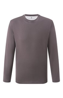 Хлопковый лонгслив Brunello Cucinelli