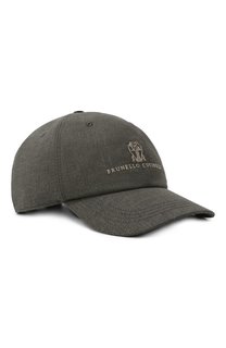 Шерстяная бейсболка Brunello Cucinelli