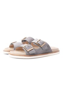 Замшевые шлепанцы Urban Brunello Cucinelli