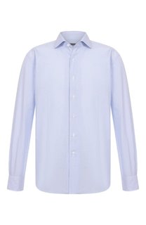 Рубашка из хлопка и льна Corneliani