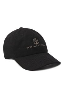 Бейсболка изо льна и шерсти Brunello Cucinelli