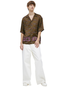Рубашка с монопринтом Dries Van Noten