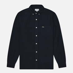 Мужская рубашка Lacoste Linen Regular Fit, цвет синий, размер 39