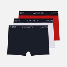 Комплект мужских трусов Lacoste Underwear Microfiber Trunk 3-Pack, цвет комбинированный, размер XL