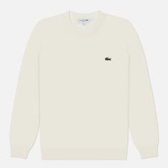 Мужской свитер Lacoste Crew Neck Organic Cotton, цвет белый, размер M