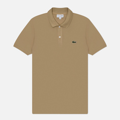 Мужское поло Lacoste Original L.12.12 Slim Fit, цвет бежевый, размер S