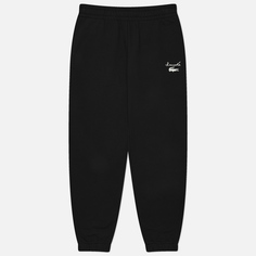 Женские брюки Lacoste Logo Fleece, цвет чёрный, размер 34