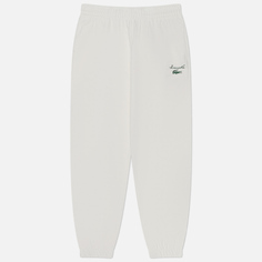 Женские брюки Lacoste Logo Fleece, цвет белый, размер 38