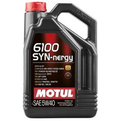 Синтетическое моторное масло Motul 6100 SYN-nergy 5W-40, 5 л, 1 шт.