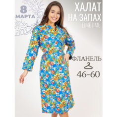 Халат ЛайМ, размер 60, зелeный