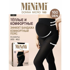 Колготки MiNiMi Donna Micro, 160 den, размер 4, nero