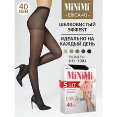 Колготки MiNiMi Erica, 40 den, 5 шт., размер 2, nero