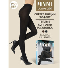 Колготки MiNiMi Cotone, 250 den, размер 4, черный