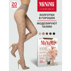 Колготки MiNiMi La Sfera Slim, 20 den, размер 3, бежевый, черный